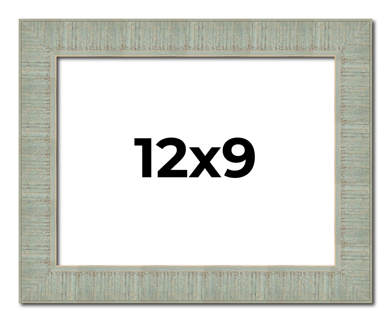 9x12 Sculpted Picture Frame with UV-Resistant Acrylic & Acid Free Backing, Available in 5 Finishes - Black, Blue, Gold, Silver, and White